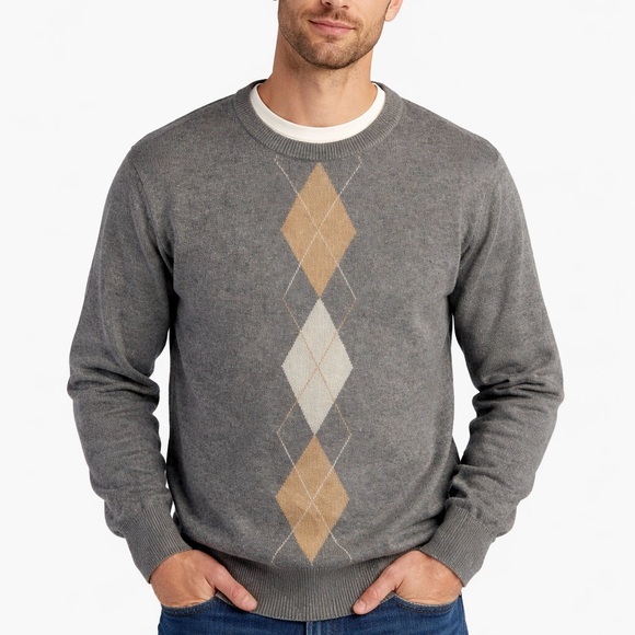 Barbour Other - Barbour Cashmere Cotton Crew Neck Sweater Size XS Gray Made in Scotland